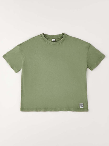 T-shirt verde da bambino unisex di Ido, modello 4G636 5454