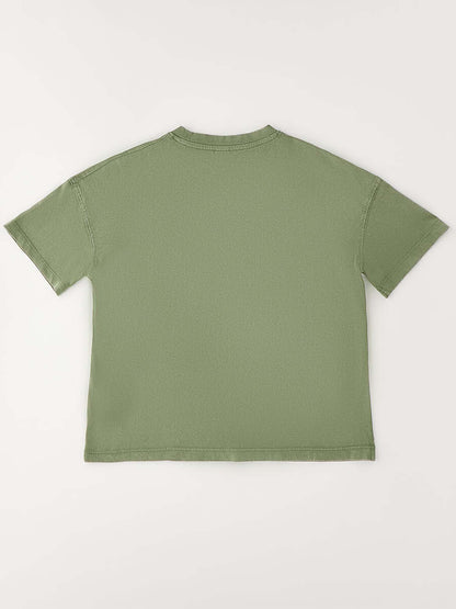 T-shirt verde da bambino unisex di Ido, modello 4G636 5454
