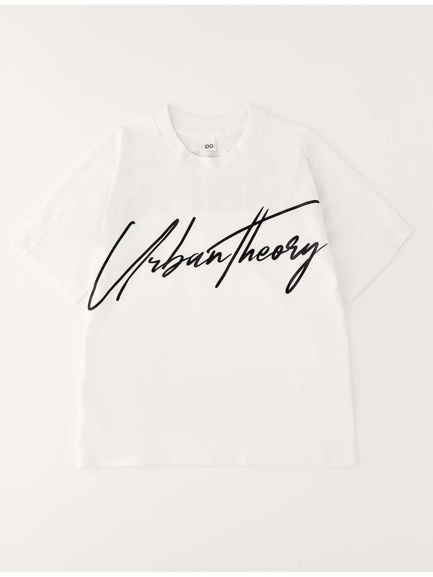 T-shirt bianca a maniche corte unisex bambino di Ido