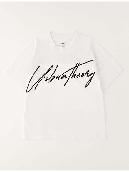 T-shirt bianca a maniche corte unisex bambino di Ido