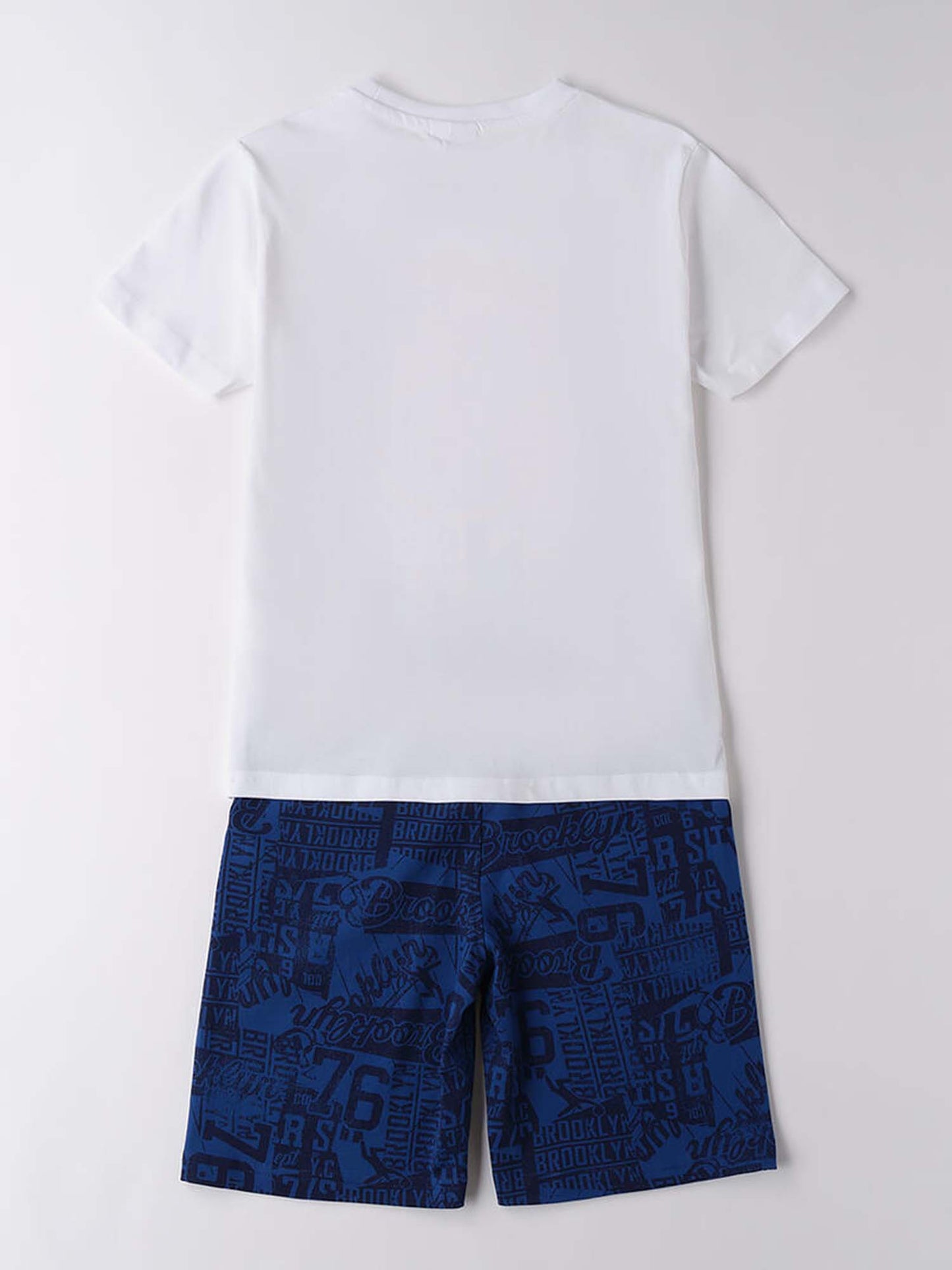 IDO BTS T-SHIRT+SHOR - BIANCO-ROYAL