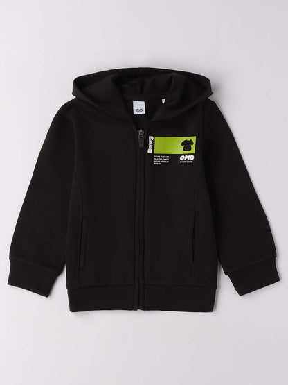 FELPA CON CAPPUCCIO BTS iDO DA BAMBINO NERO