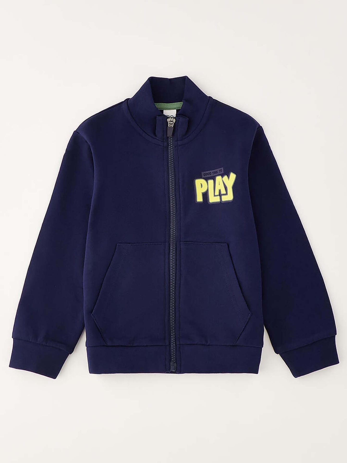 Felpa con zip Ido unisex bambino blu