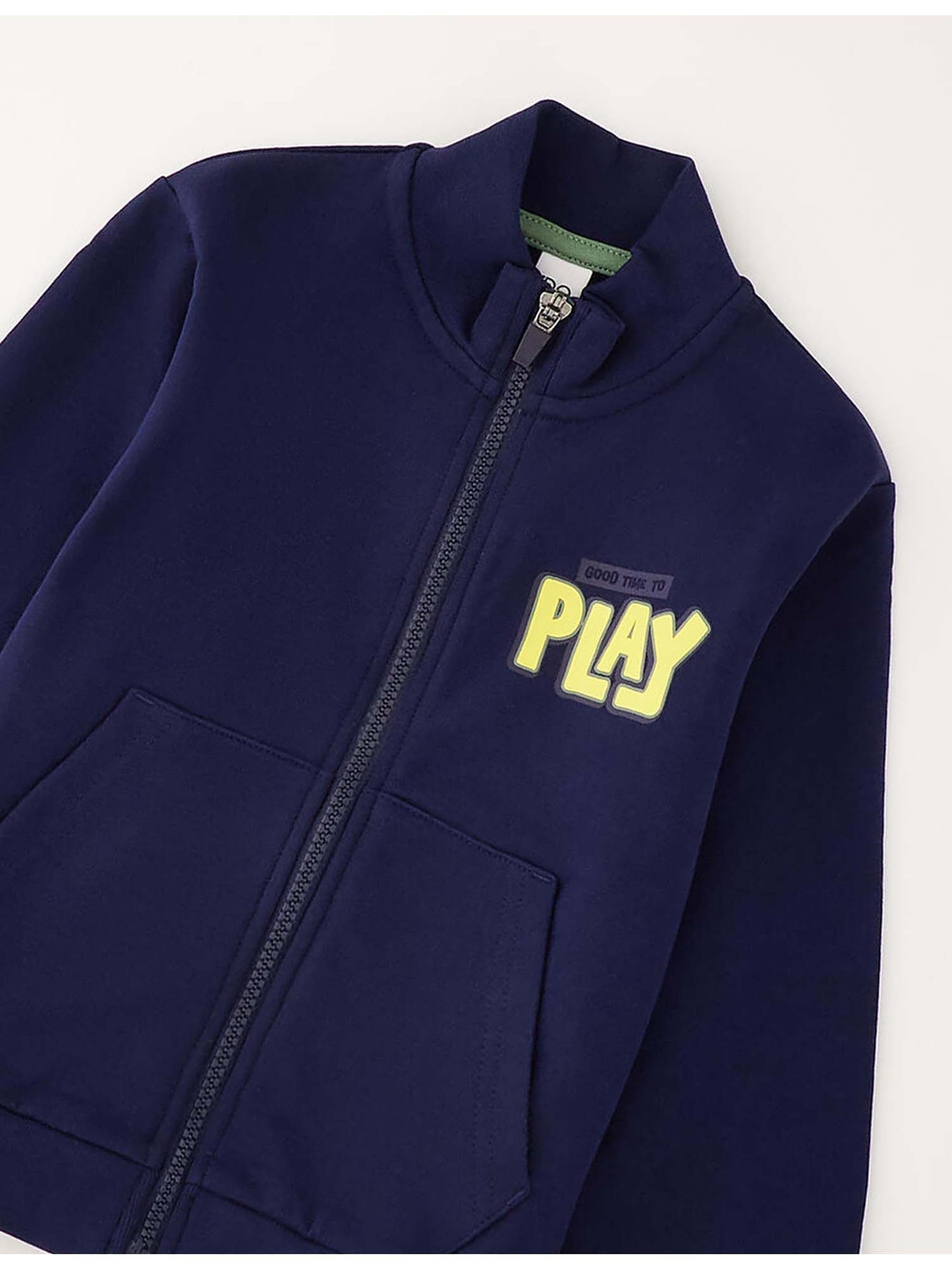 Felpa con zip Ido unisex bambino blu