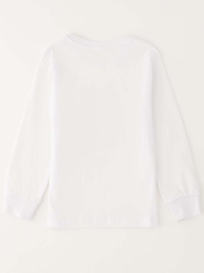 T-shirt unisex bambino IDO bianca a maniche corte