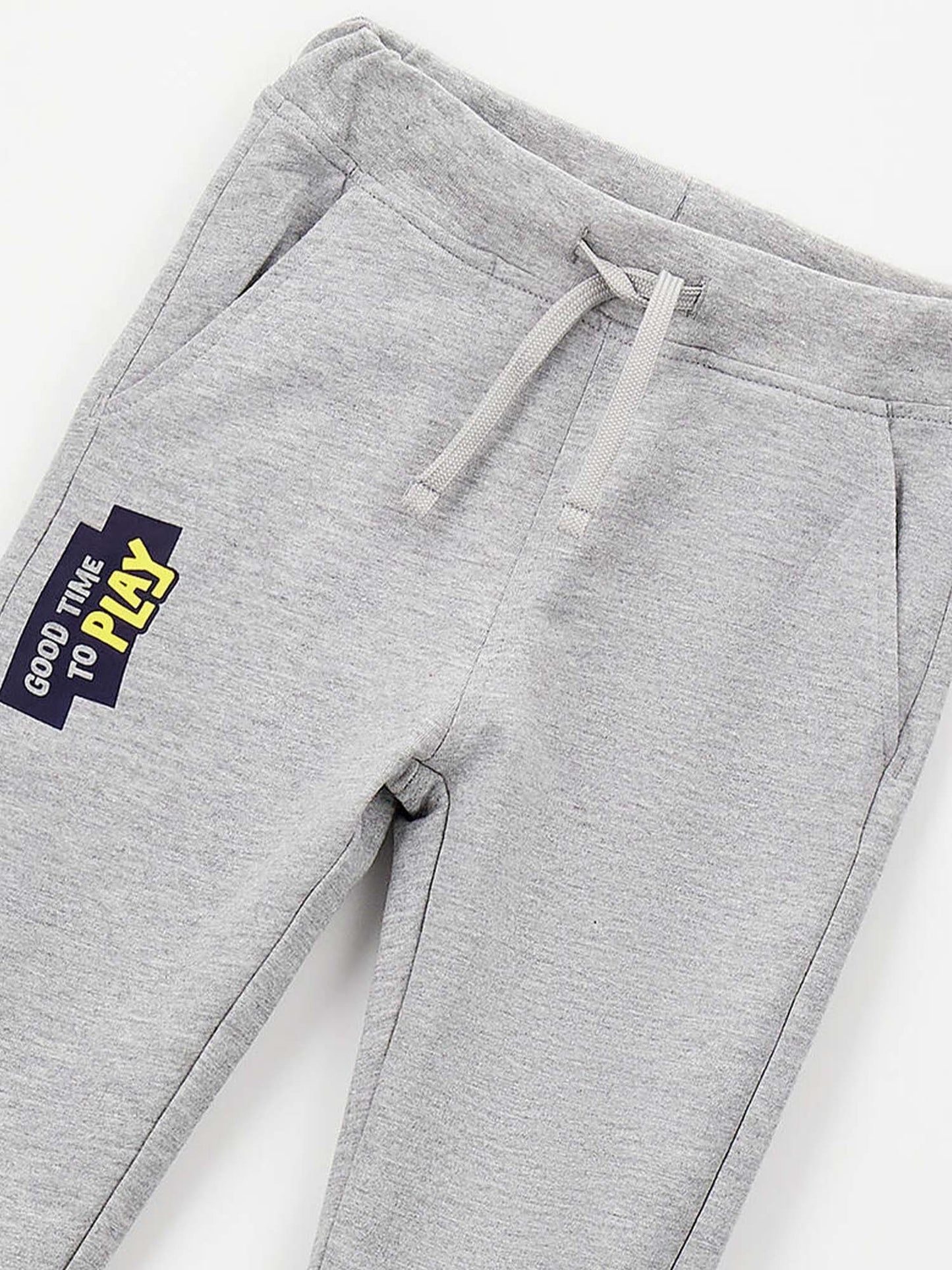 Ido pantaloni unisex bambino in cotone grigio per la primavera estate