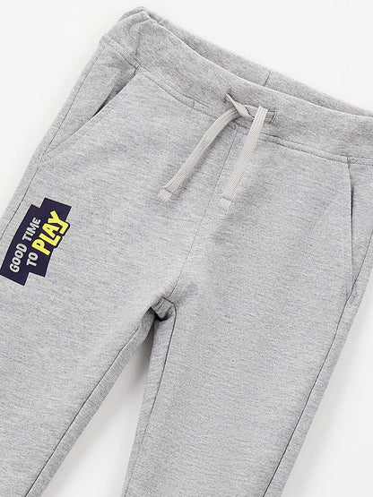 Ido pantaloni unisex bambino in cotone grigio per la primavera estate