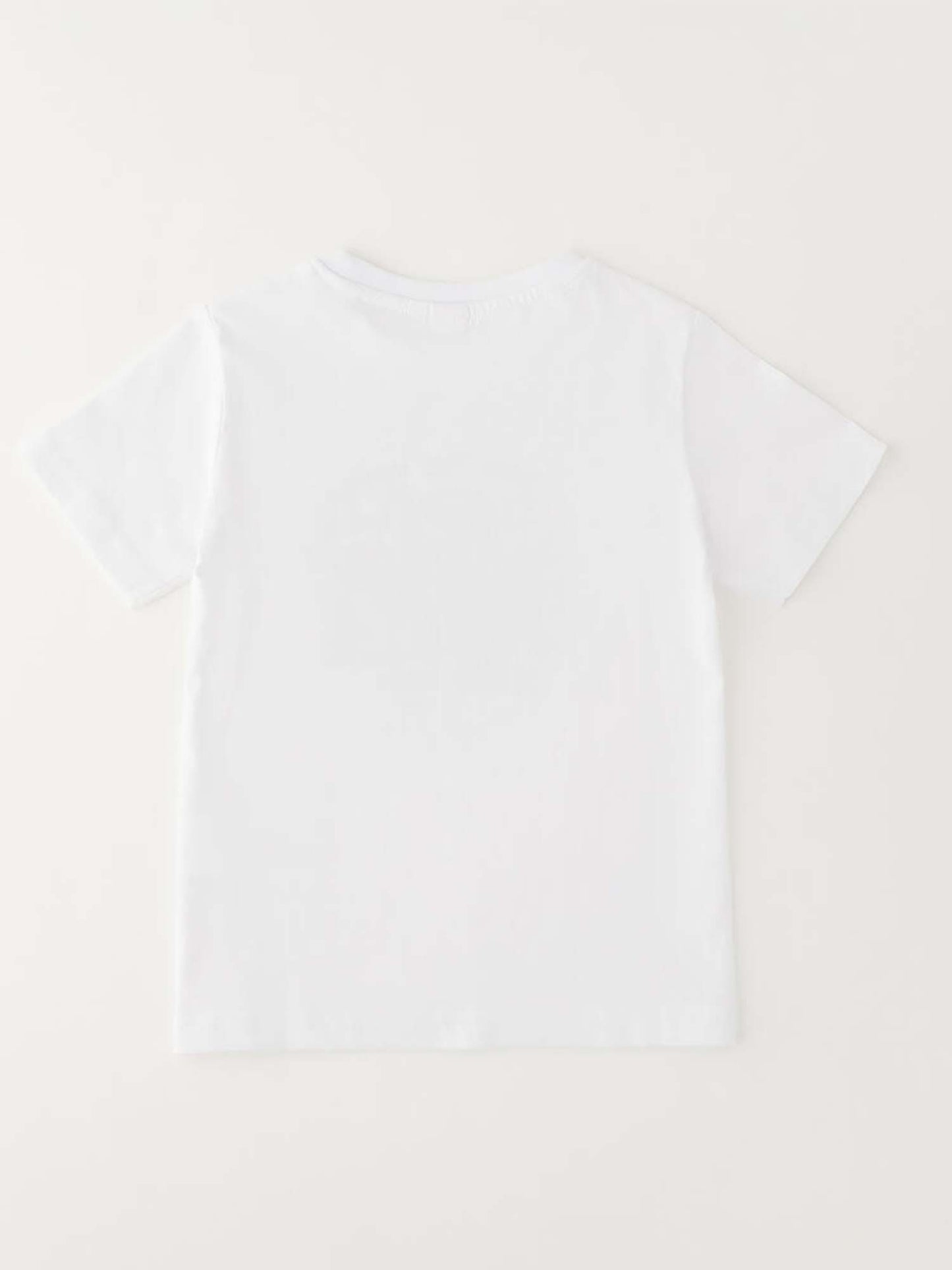 T-shirt maniche corte unisex bambino bianca Ido