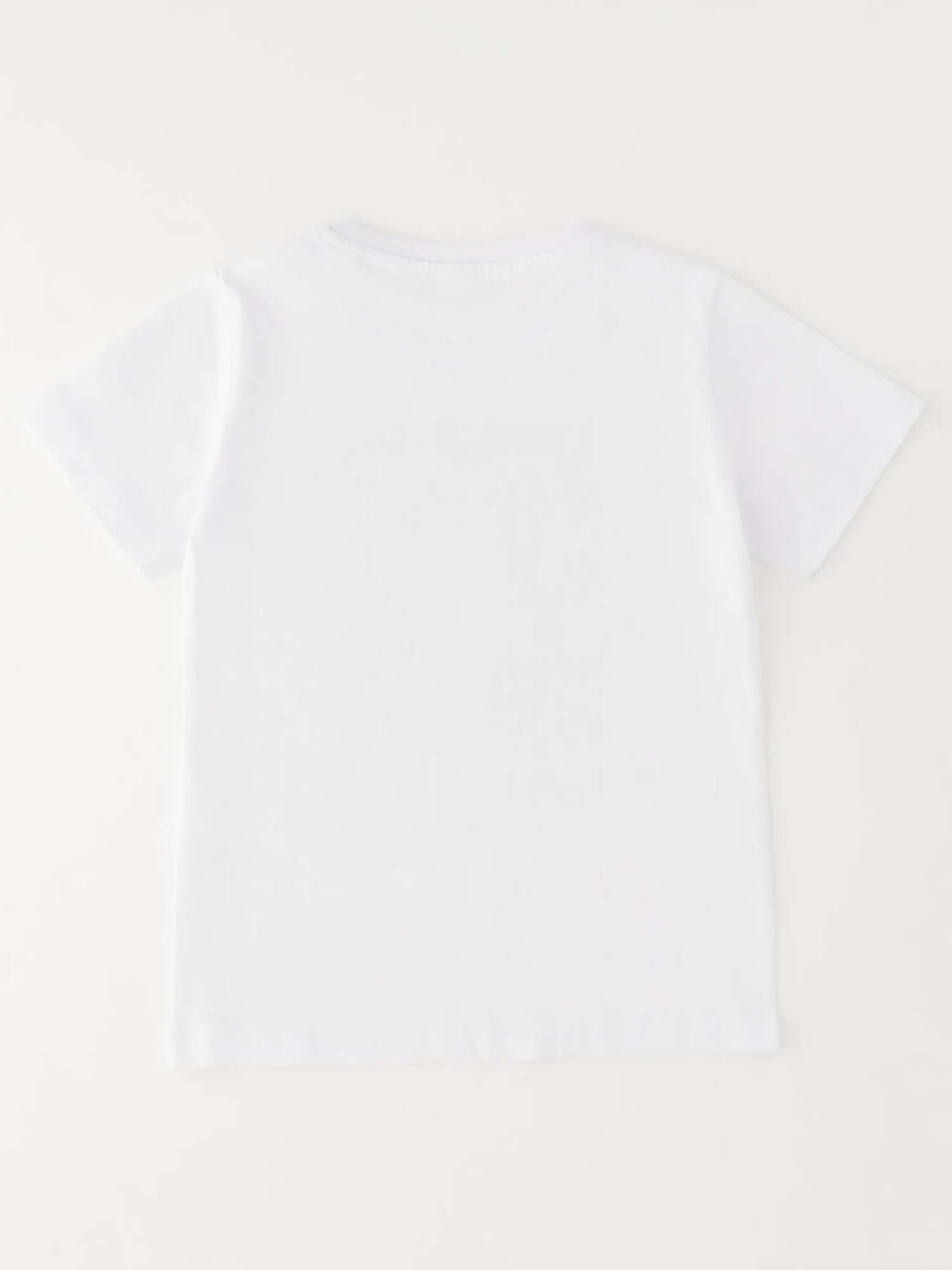 T-shirt a maniche corte unisex bambino bianca Ido, modello 4G446