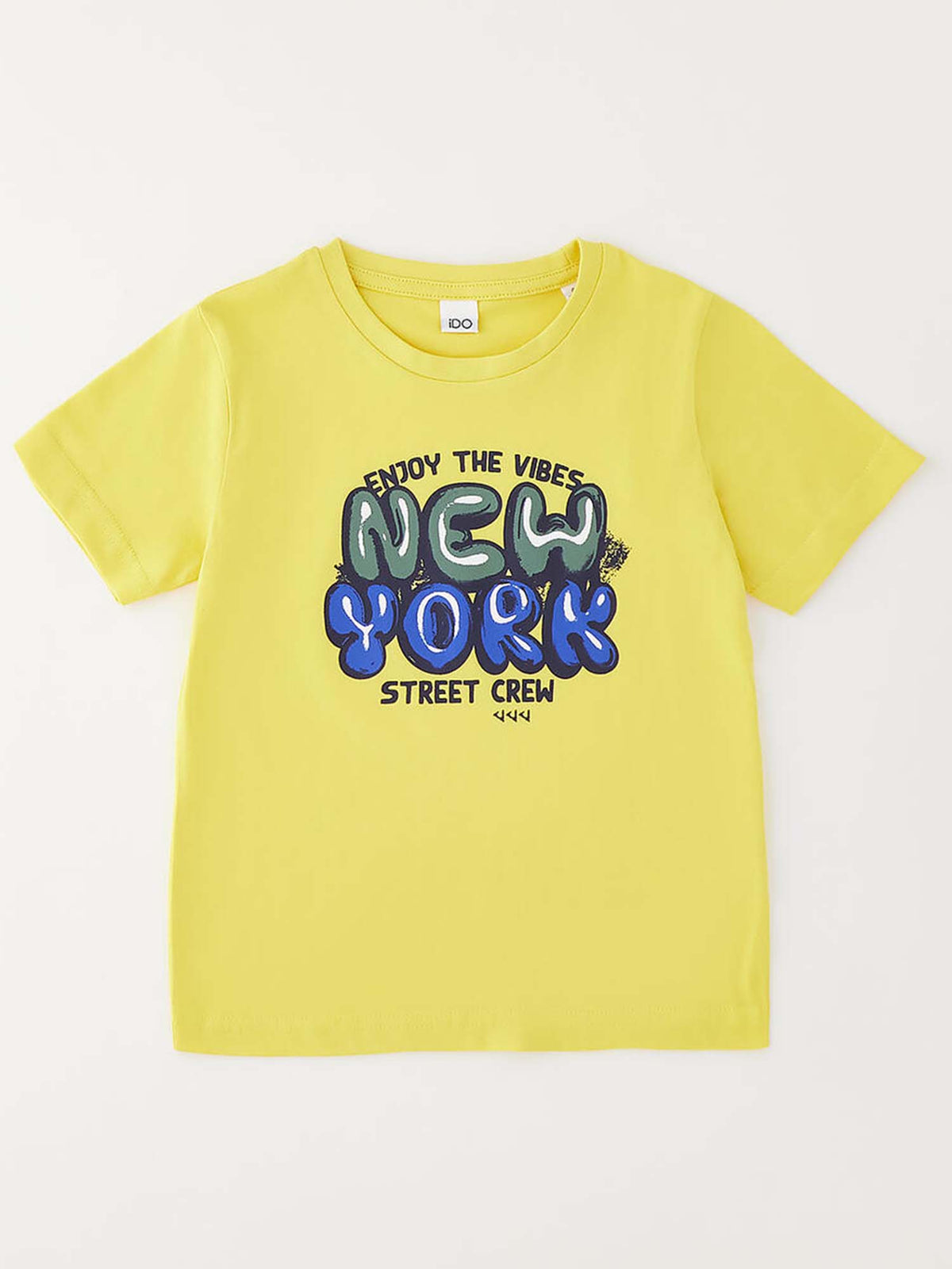 Ido bts t-shirt mm da bambino/a giallo