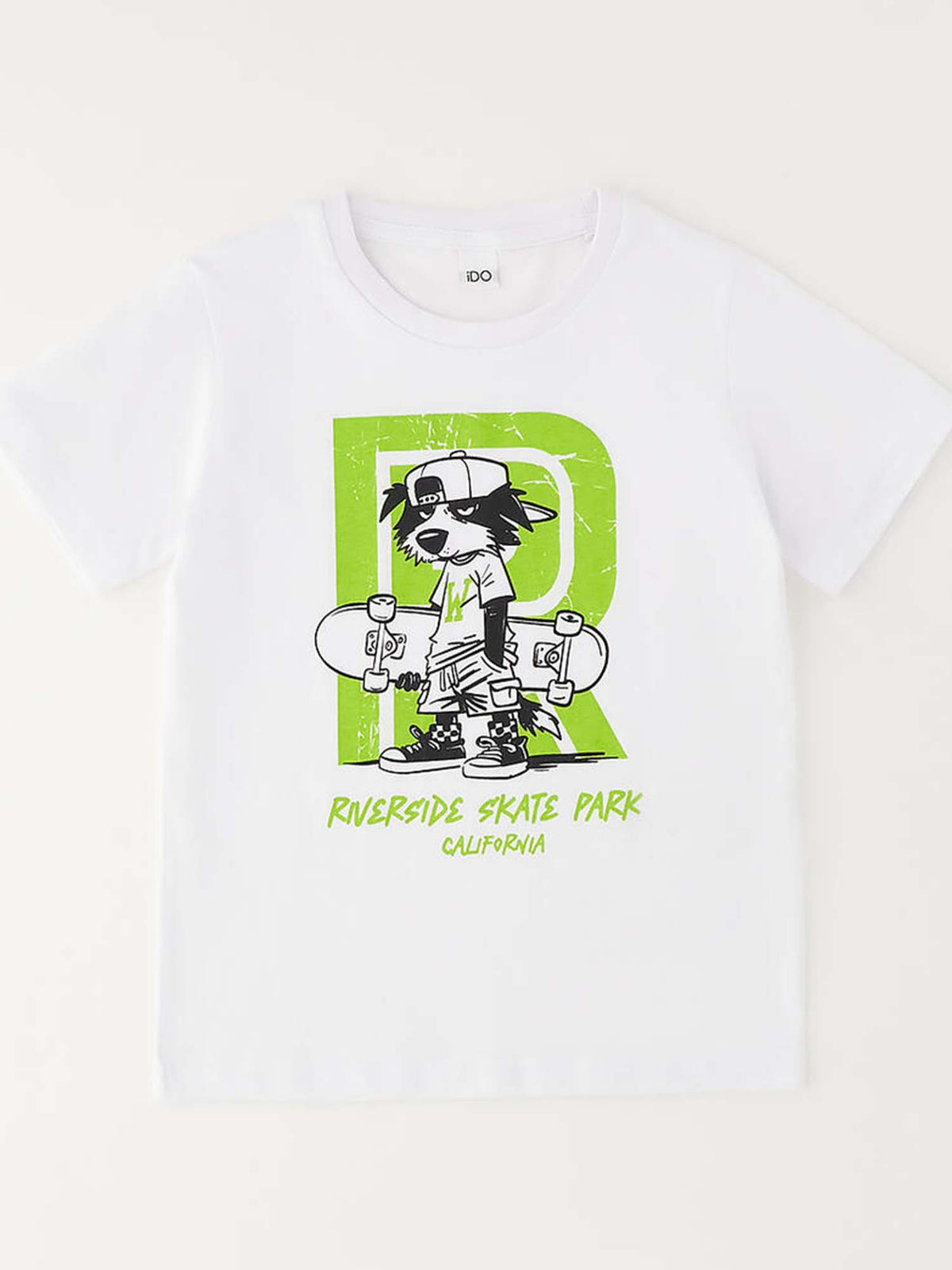 Ido bts t-shirt mm da bambino/a bianco