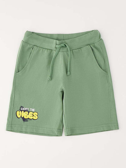 Shorts Ido in verde unisex bambino per la primavera-estate