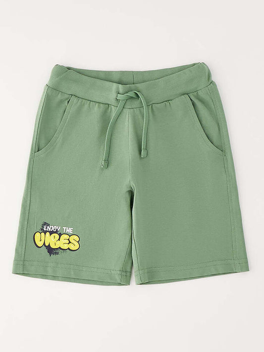 Shorts Ido in verde unisex bambino per la primavera-estate