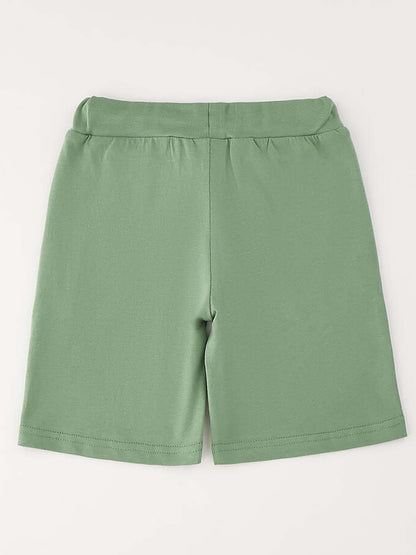 Shorts Ido in verde unisex bambino per la primavera-estate