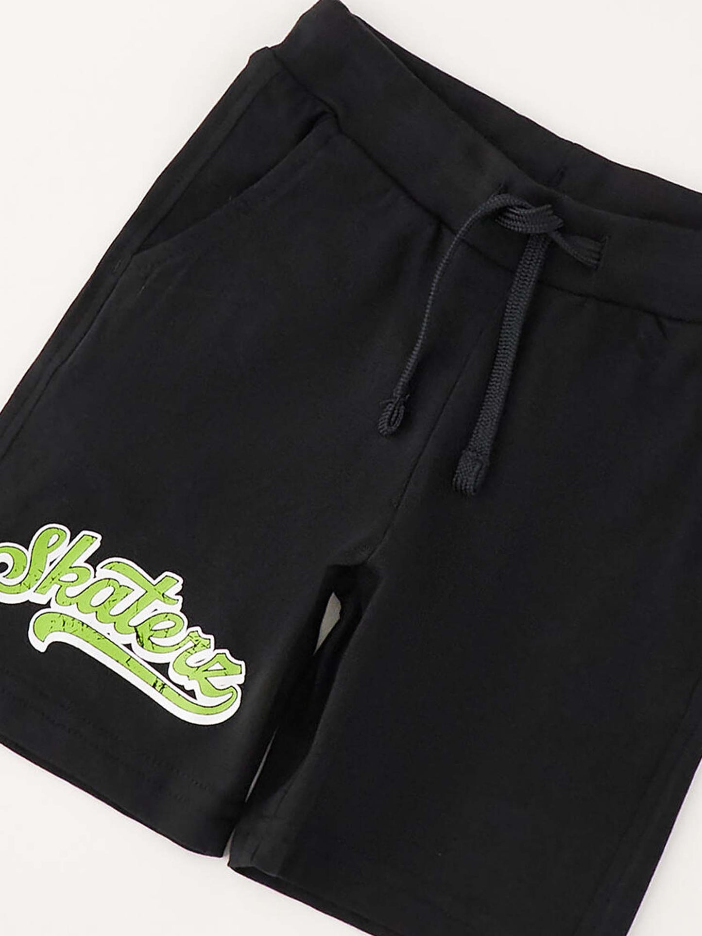 Shorts Idò unisex bambino neri comodi e versatili