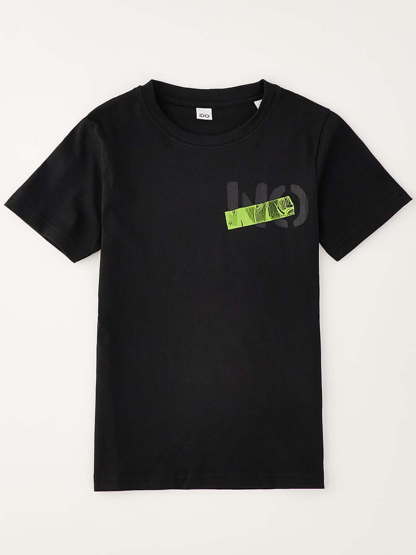 Ido T-shirt manica corta unisex bambino nera 4G824 0658