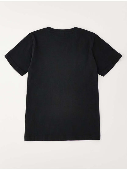 T-shirt unisex bambino Ido nera a maniche corte