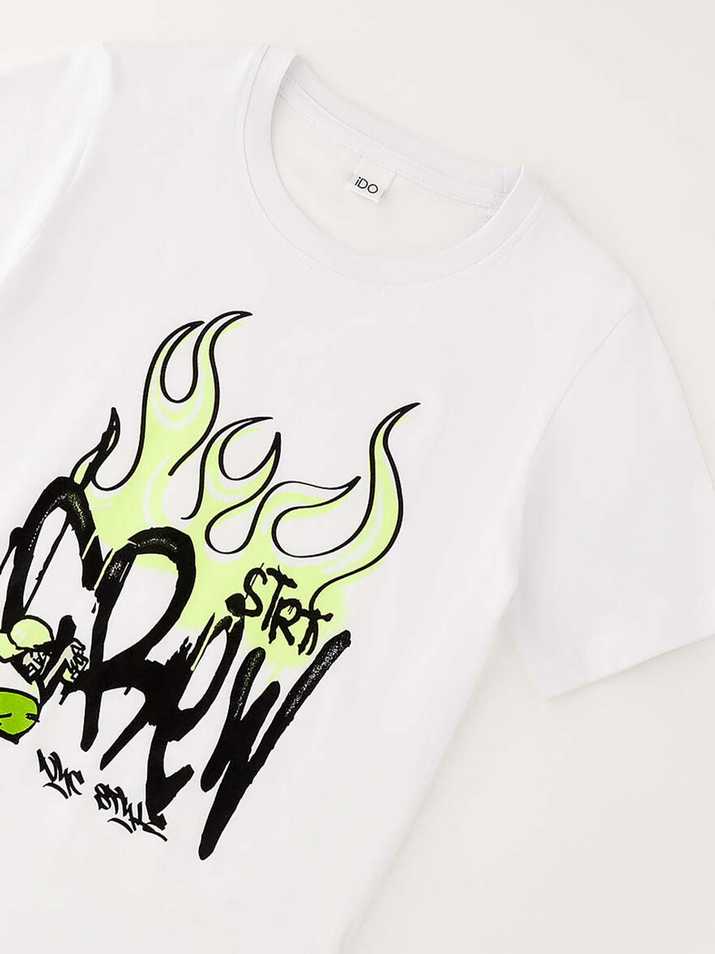 IDO BTS T-shirt a maniche corte unisex bambino bianca
