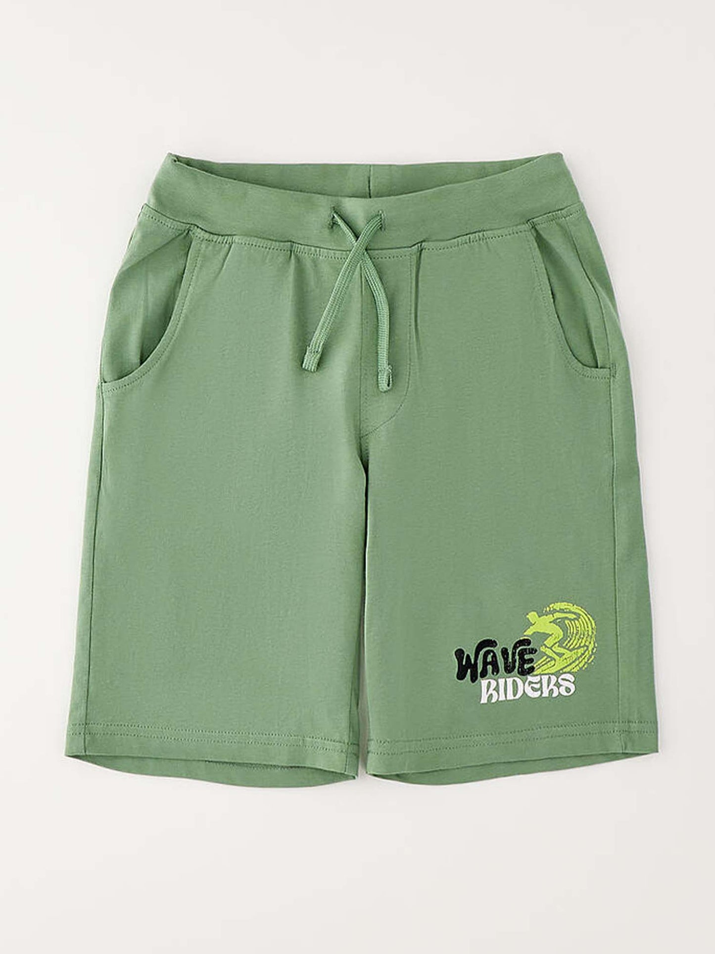 Shorts Ido verdi unisex bambino, pratici e confortevoli