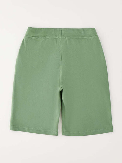 Shorts Ido verdi unisex bambino, pratici e confortevoli