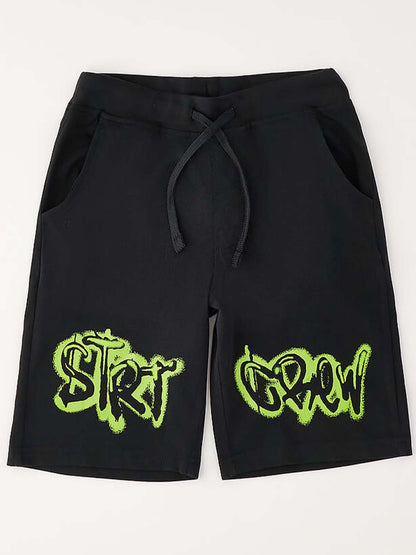 Ido Shorts Bermuda unisex bambino nero per la primavera