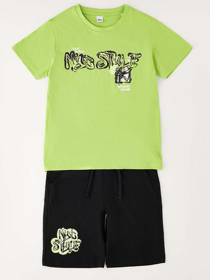 Completo unisex bambino Ido giallo per la primavera-estate