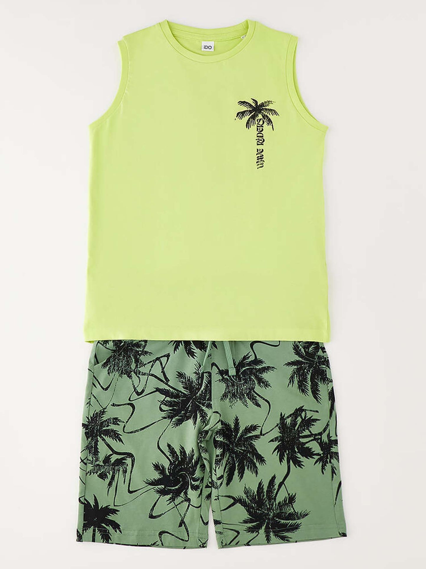 Completo unisex bambino Ido in giallo primaverile