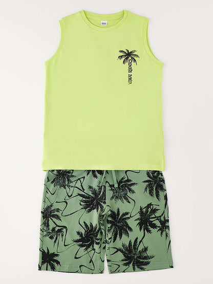 Completo unisex bambino Ido in giallo primaverile