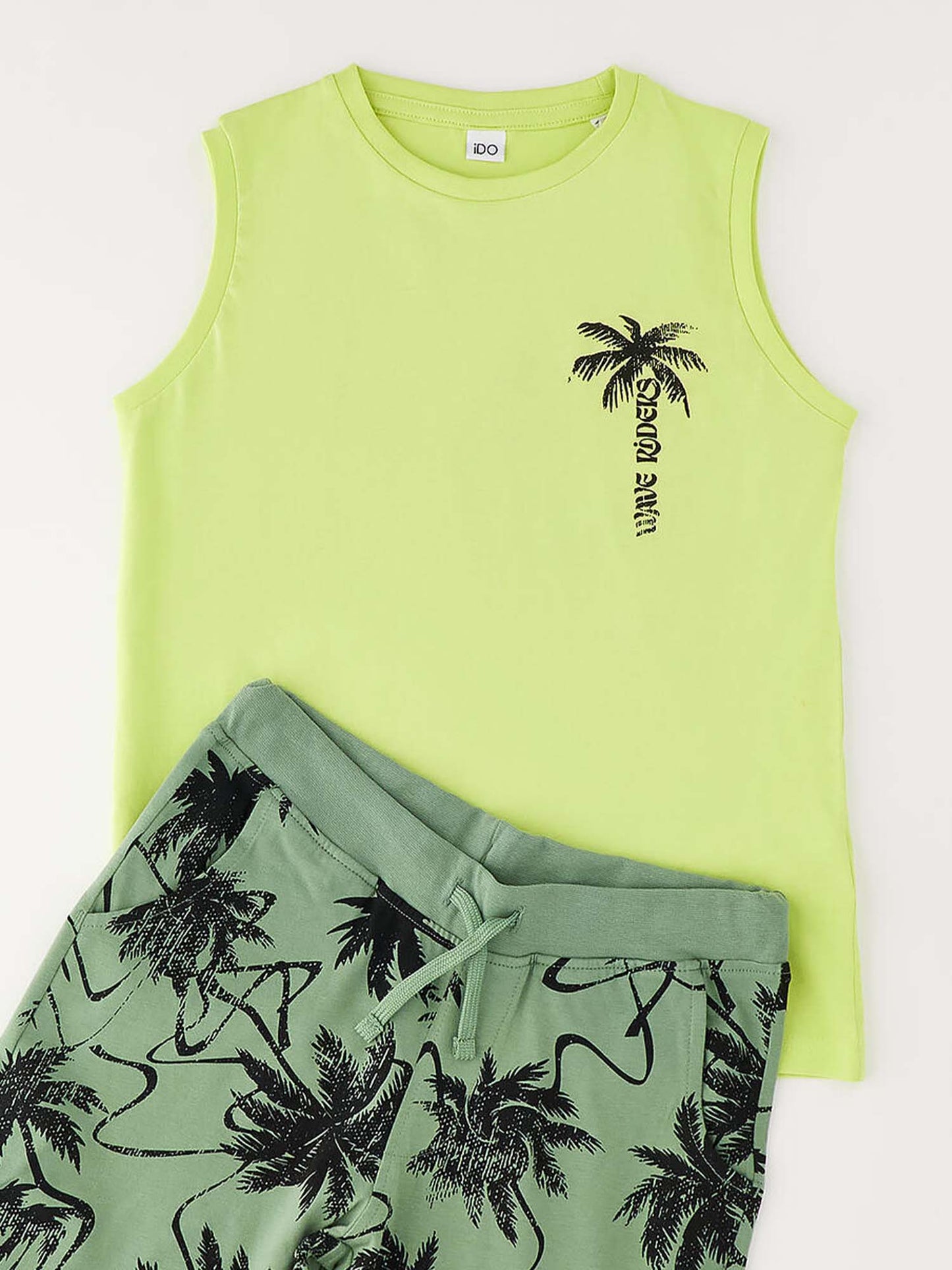 Completo unisex bambino Ido in giallo primaverile