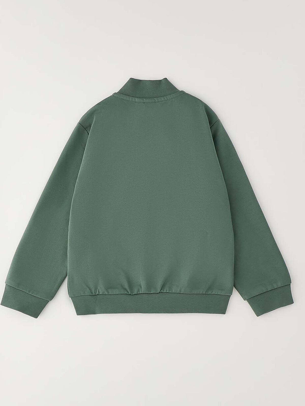 Ido BTS Felpa Zip Ft, felpa Unisex bambino verde