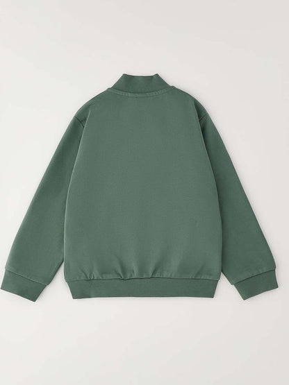 Ido BTS Felpa Zip Ft, felpa Unisex bambino verde