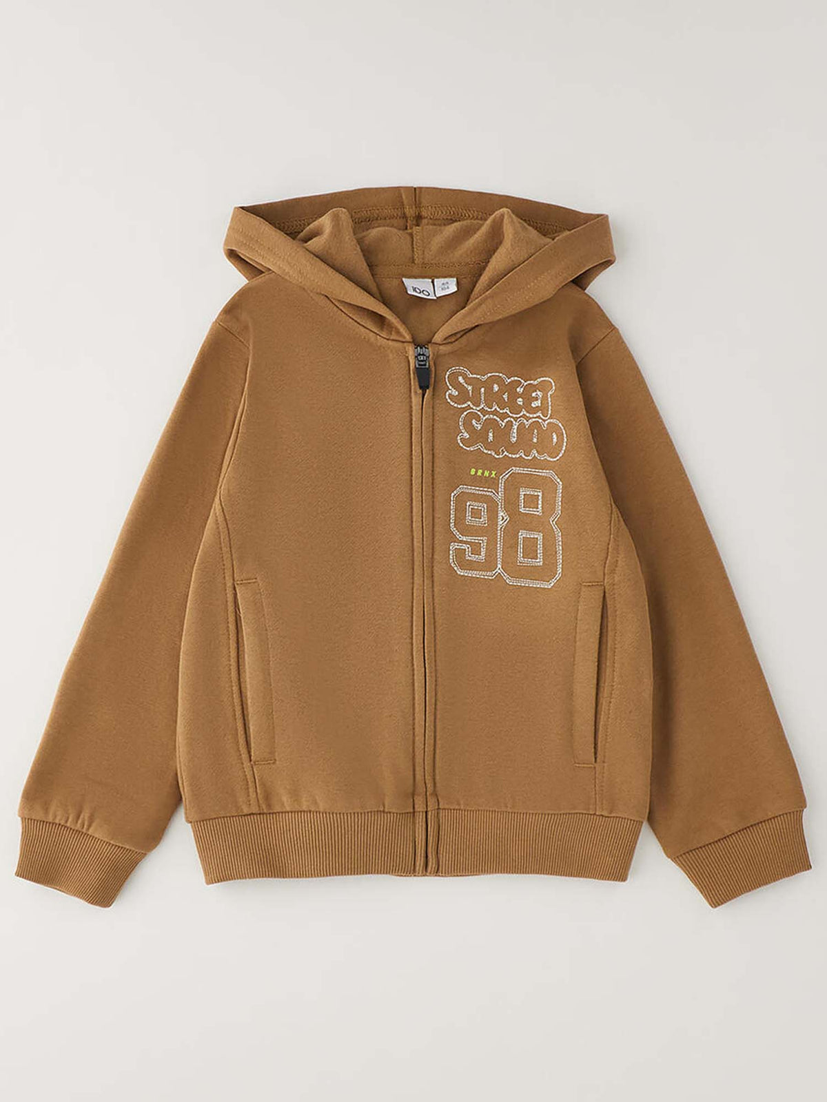 Ido 4H436 0729, felpa unisex bambino marrone