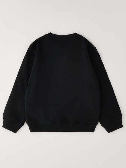 Ido 4H437 0658, felpa unisex bambino nera