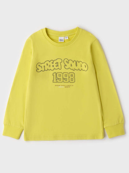 Ido BTS, t-shirt a maniche lunghe Unisex bambino gialla