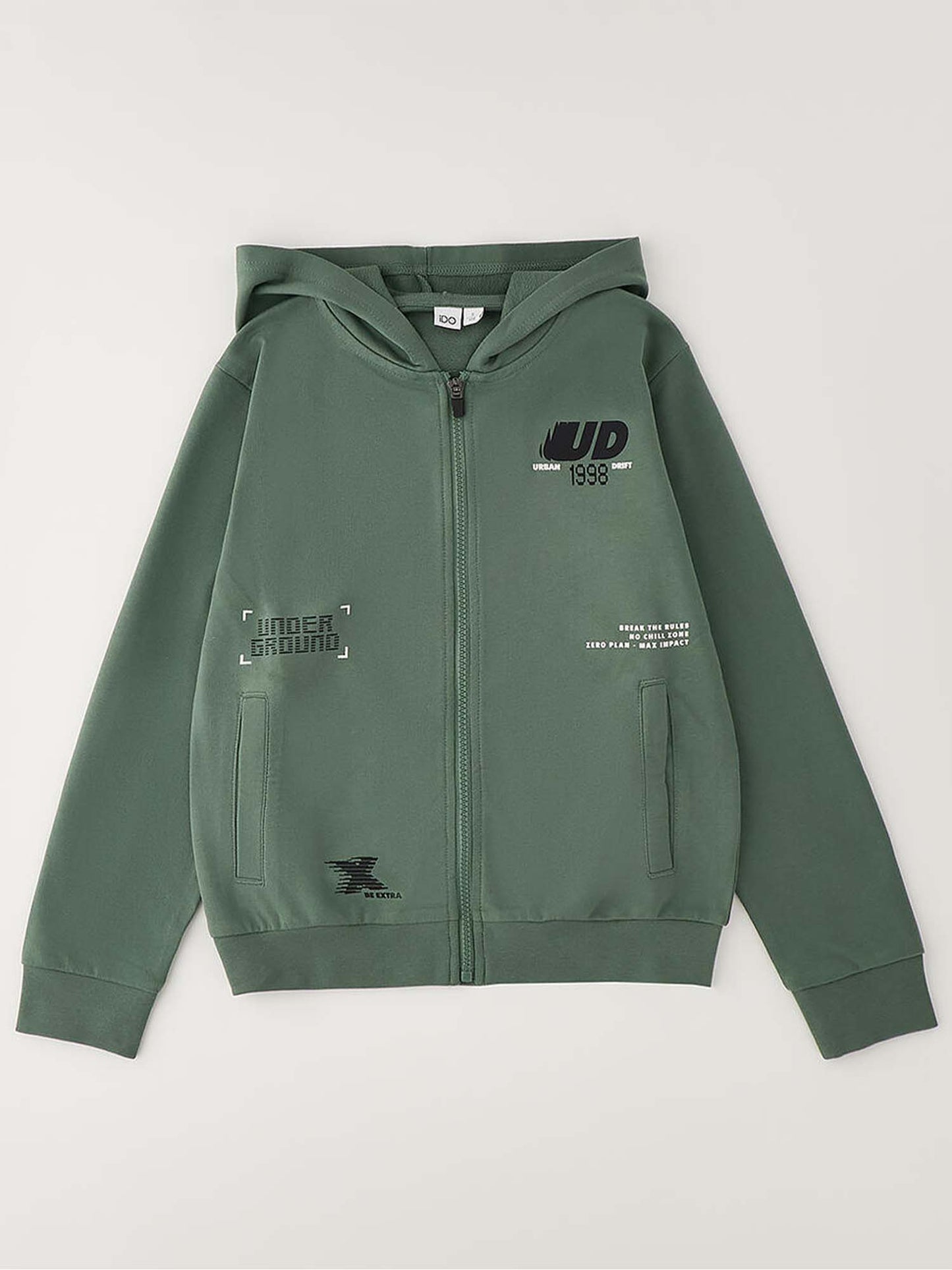 Ido Bts, felpa Unisex bambino verde