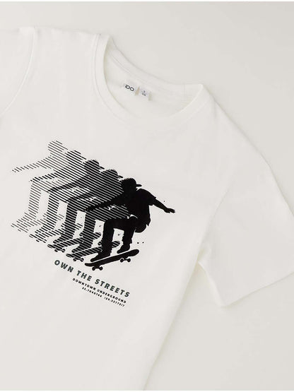 Ido BTS T-shirt mm, t-shirt a maniche lunghe Unisex bambino bianca