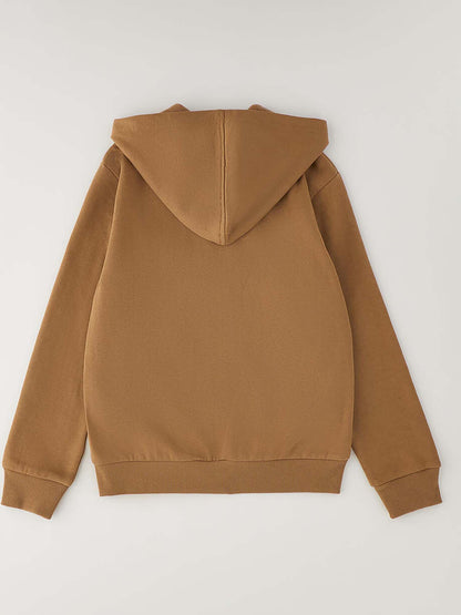 Ido 4H826, felpa unisex bambino marrone