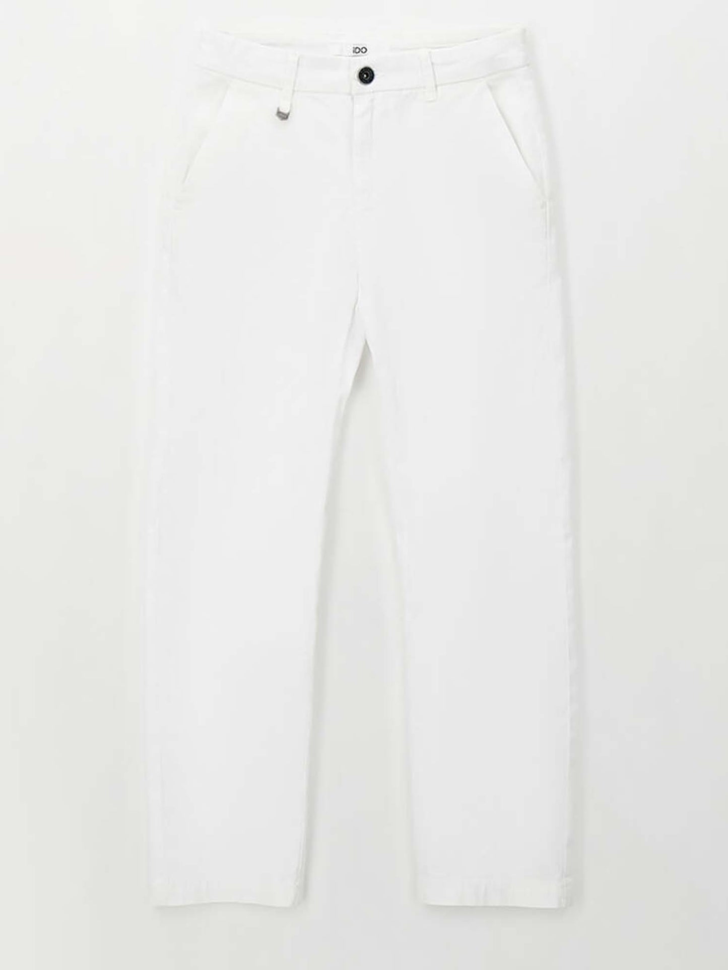 Pantaloni twill bianchi unisex bambino Ido