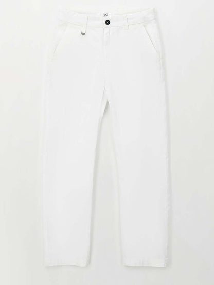 Pantaloni twill bianchi unisex bambino Ido