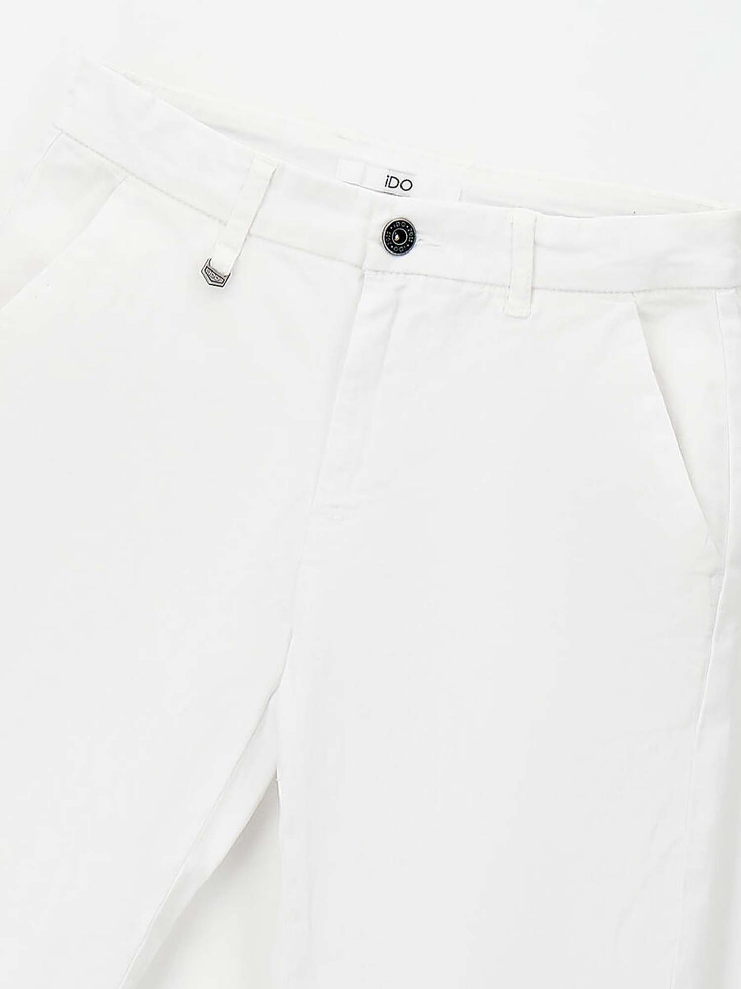 Pantaloni twill bianchi unisex bambino Ido