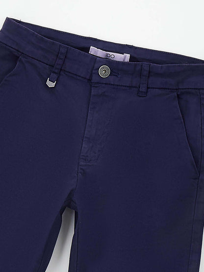 Pantaloni twill blu da bambino unisex by Ido
