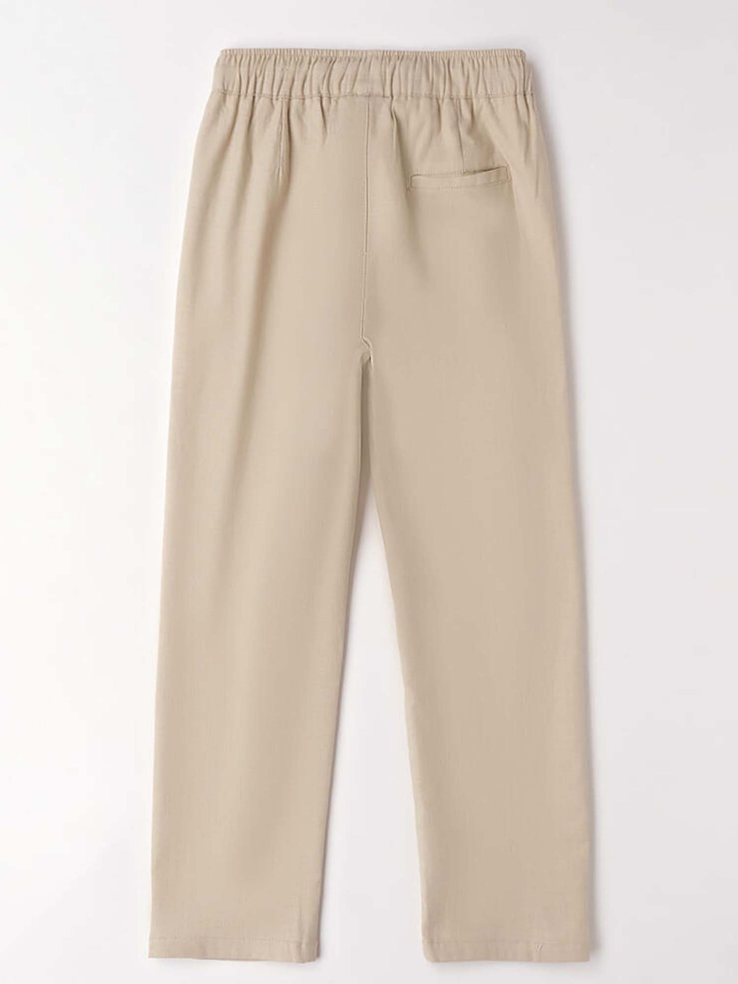 Pantaloni beige in lino e cotone per bambino unisex Ido