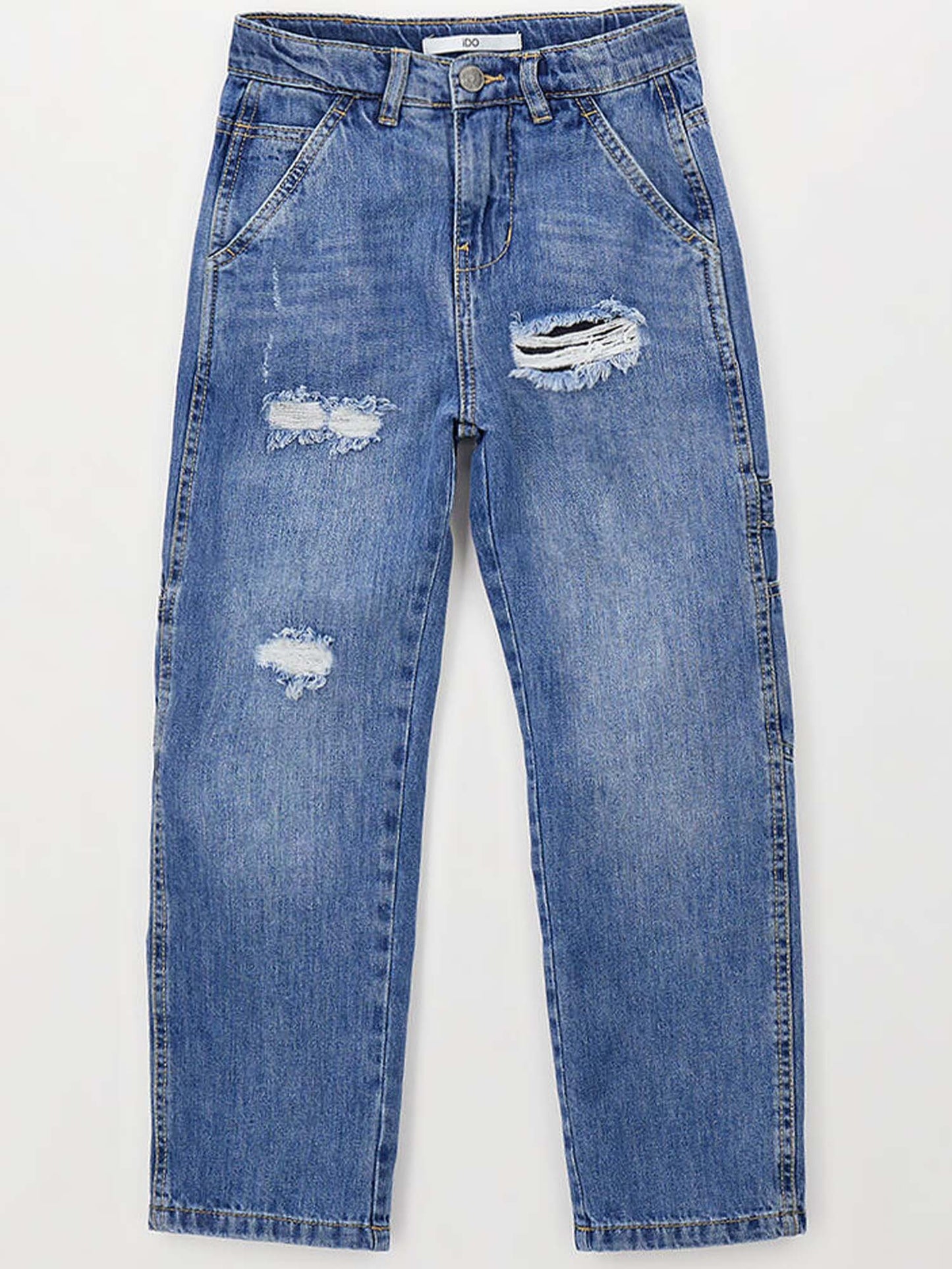 Jeans Carpenter unisex bambino in denim di Ido