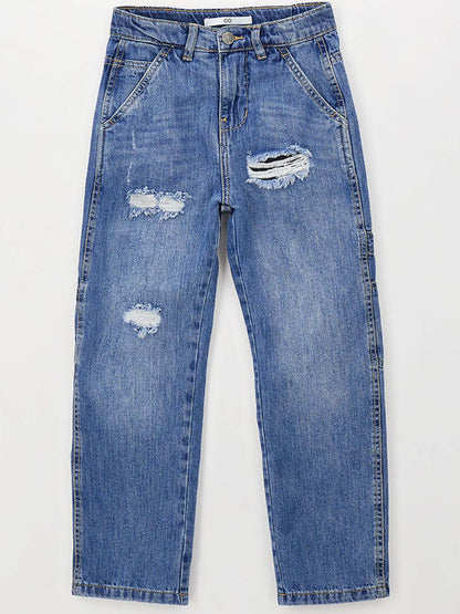 Jeans Carpenter unisex bambino in denim di Ido