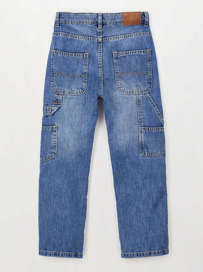 Jeans Carpenter unisex bambino in denim di Ido