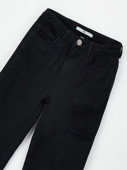 Pantaloni twill neri per bambino unisex Ido
