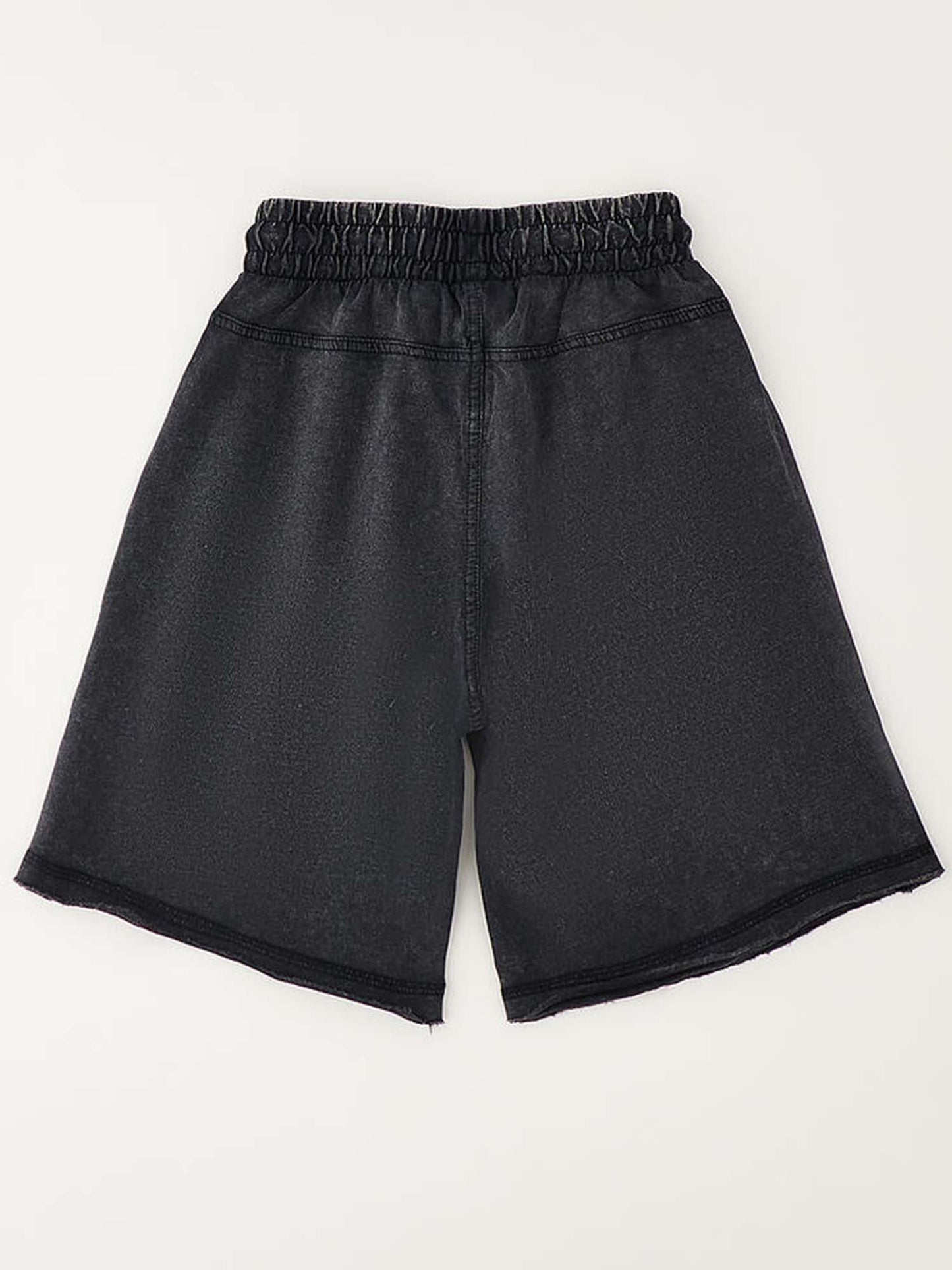 Shorts Delavé unisex bambino in nero per la primavera-estate