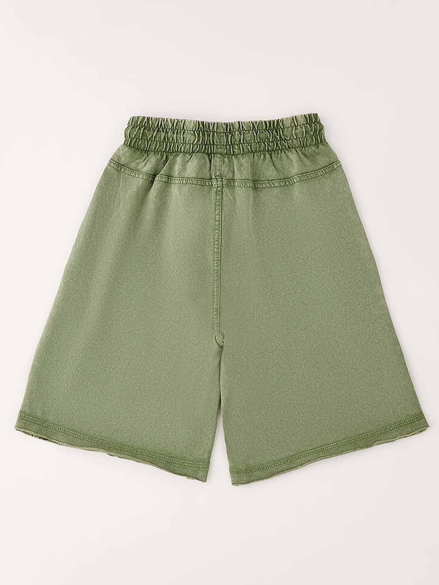 Short Delavé Ido verde da bambino e bambina