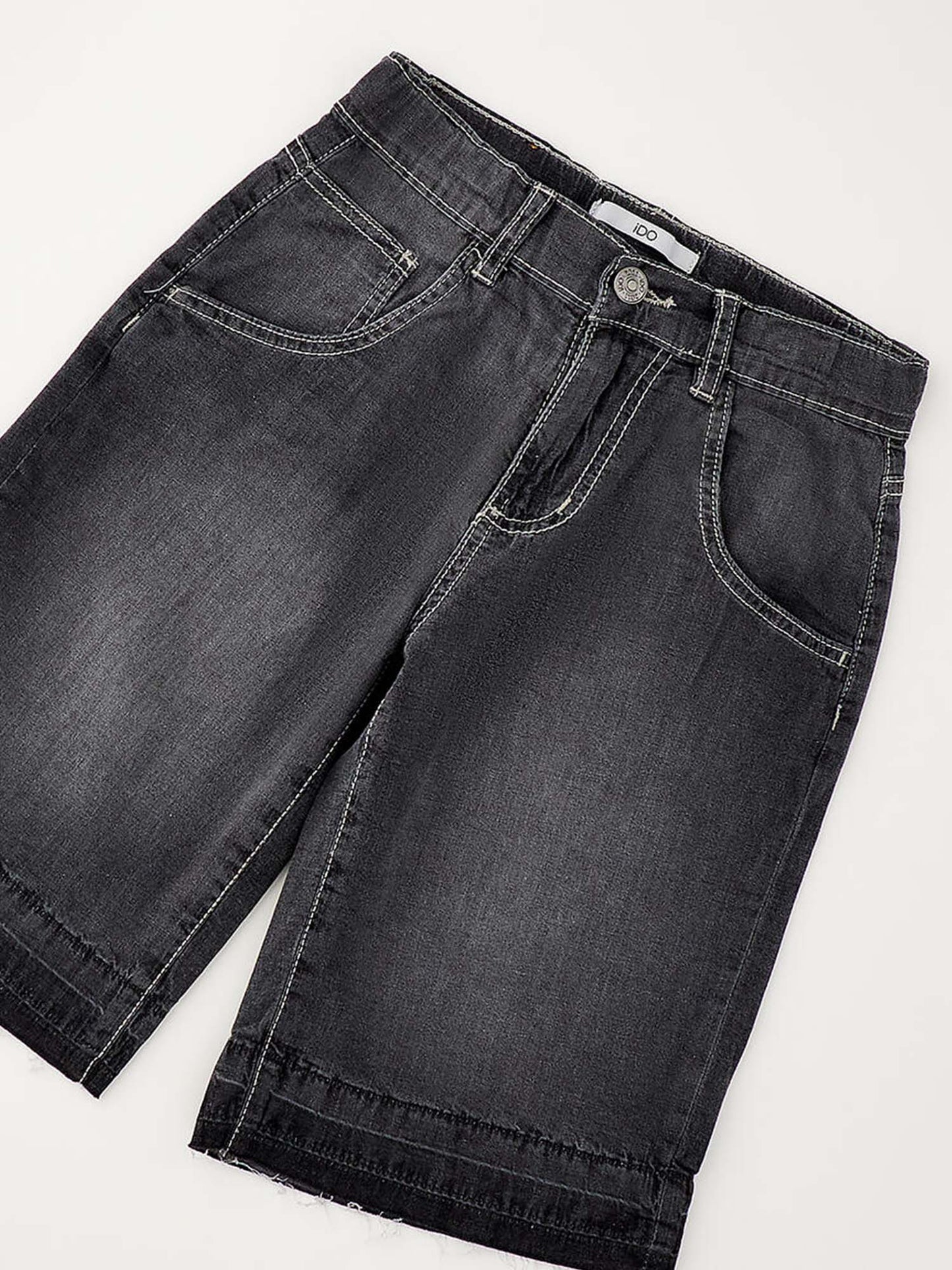 Bermuda Ido in nero per bambino unisex comodi e versatili