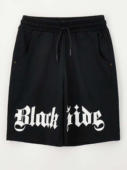 Short felpa nero per bambino unisex Ido